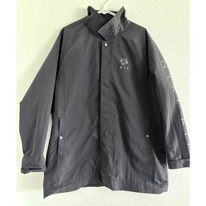 Nike Air Jacket Mens 2XL Black Fleece Woven Outdoor Sporty‎ Vintage Athletic